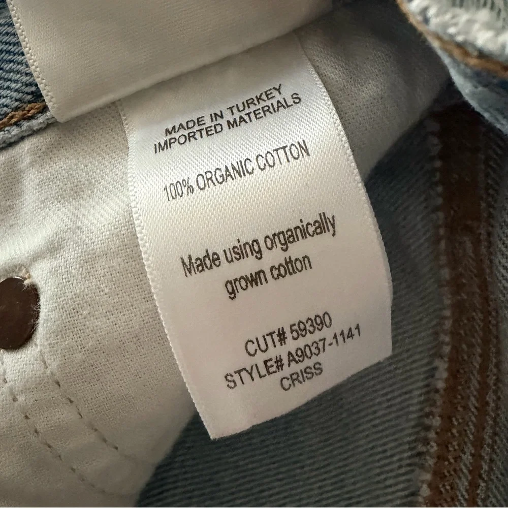 AGOLDE Criss Cross Straight Denim Jeans, Dimension, 26 - Picture 11 of 14